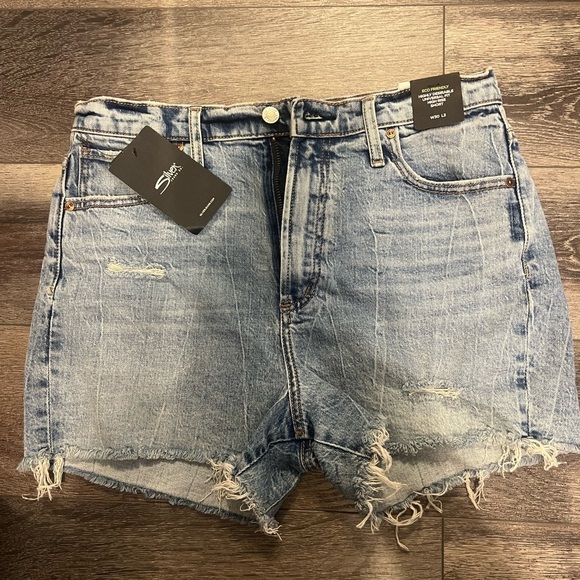 Silver Jeans Pants - Silver Jeans Women's Distressed Light Blue Jean Shorts